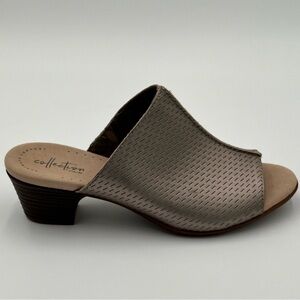 CLARKS COLLECTION - Valerie Caddy Mules in Pewter